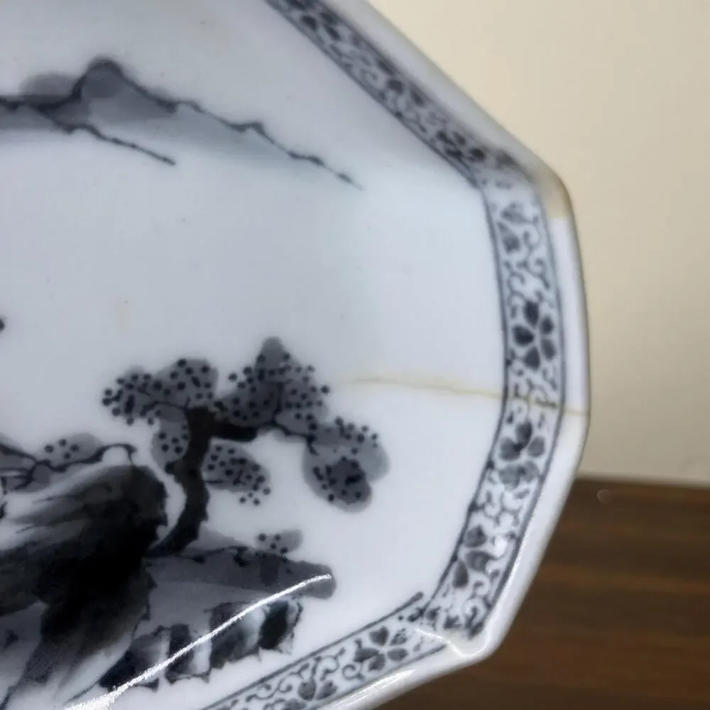 Antique Japanese Porcelain Dishes Japan Landscape